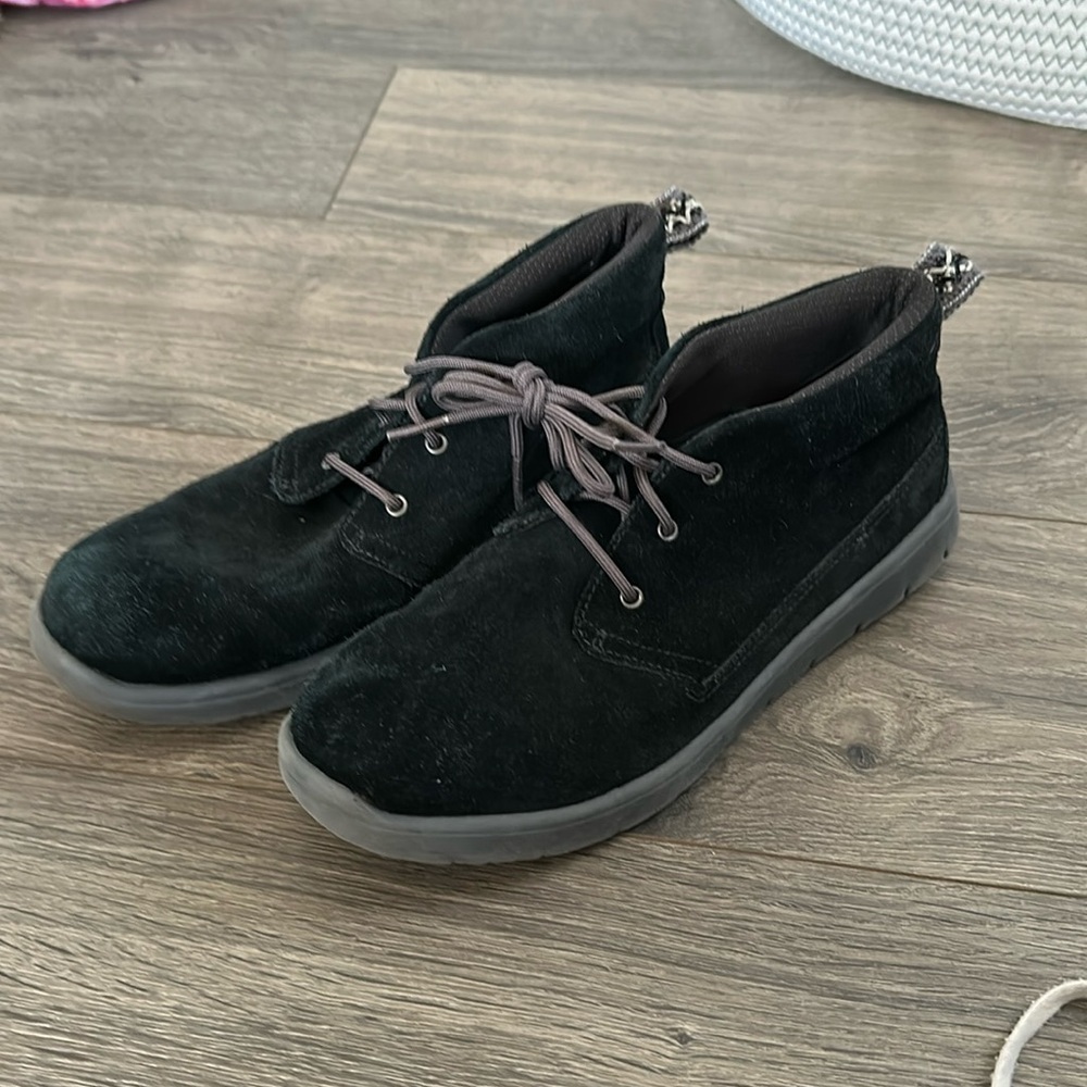 Ugg Black Tie up ankle boot size 5 women’s